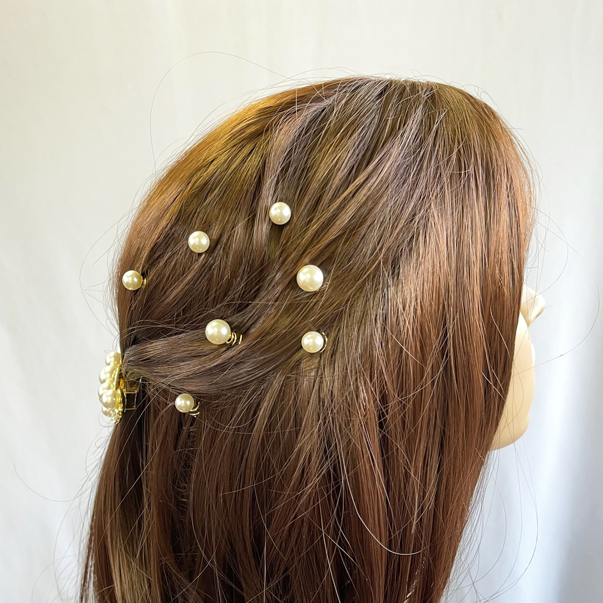 ヘアーチャーム　パール7個セット