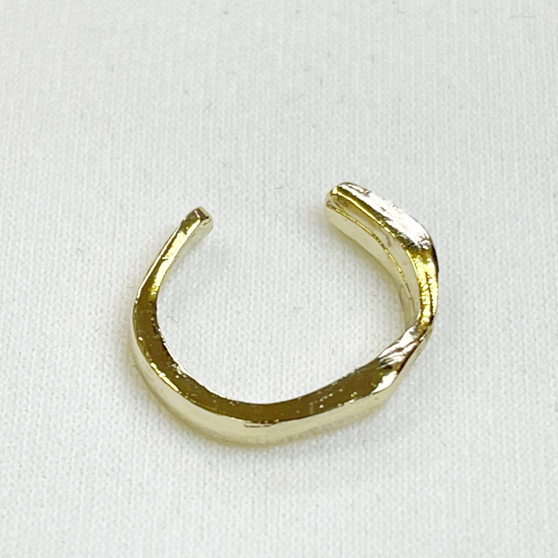 メタルミニデザイン＆シンプルウェーブイヤーカフセット（片耳用）