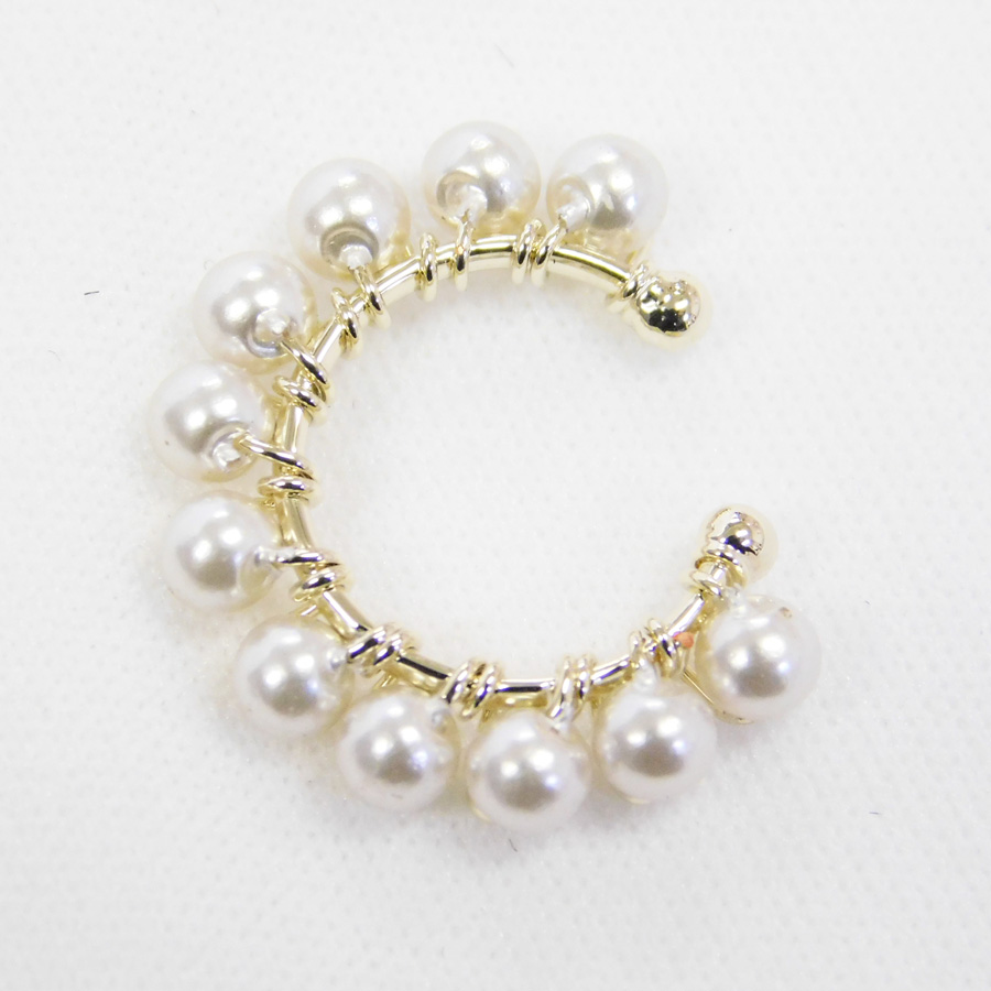 パールデザインイヤーカフ2個セット（片耳用）