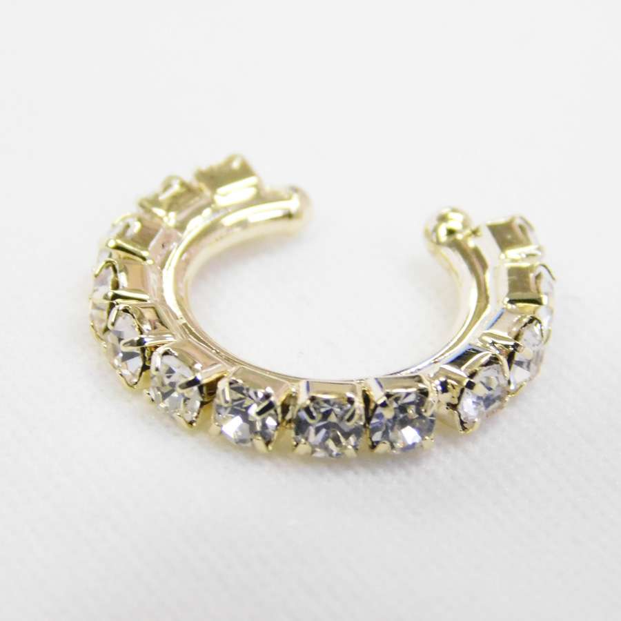 ラインストーン使いイヤーカフ2個セット（片耳用）