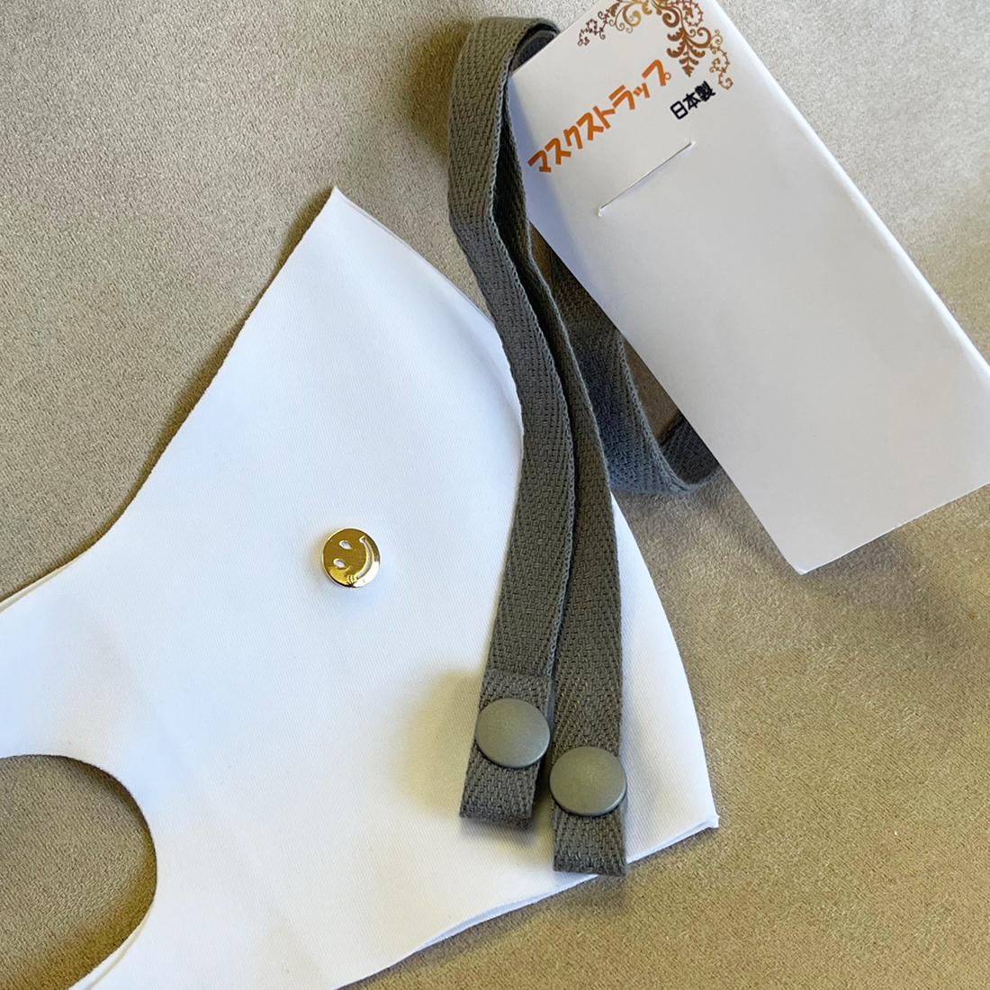 デザインモチーフマスクピアス＆カラーマスクストラップセット