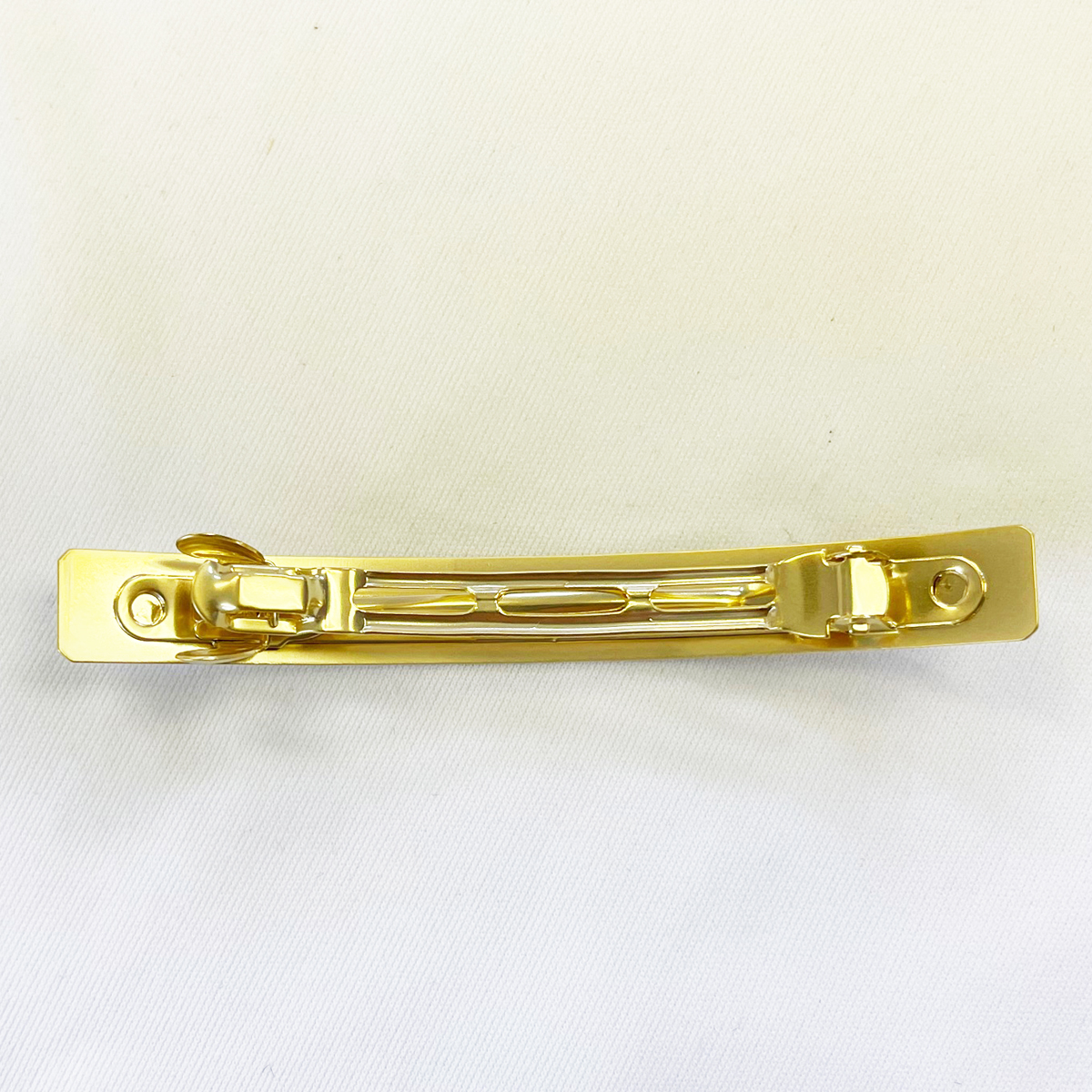 メタル網目シンプルバレッタ