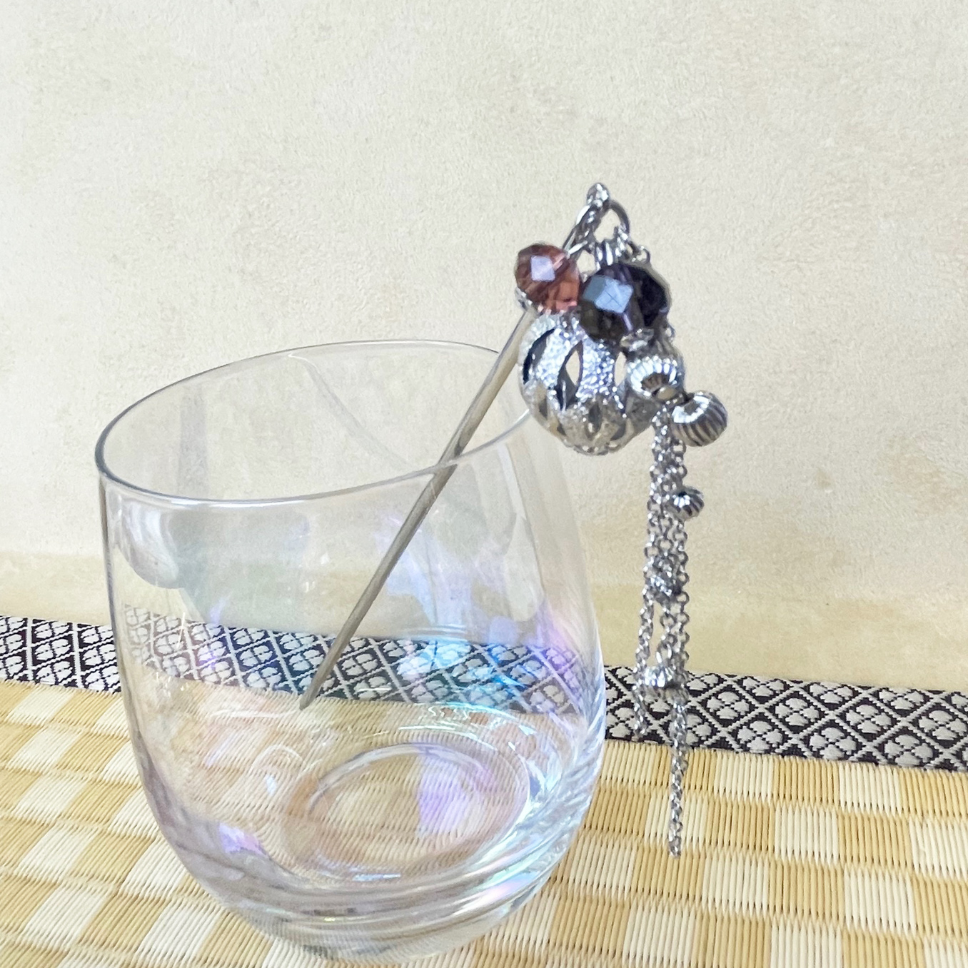 透かしくす玉チェーン下がりかんざし