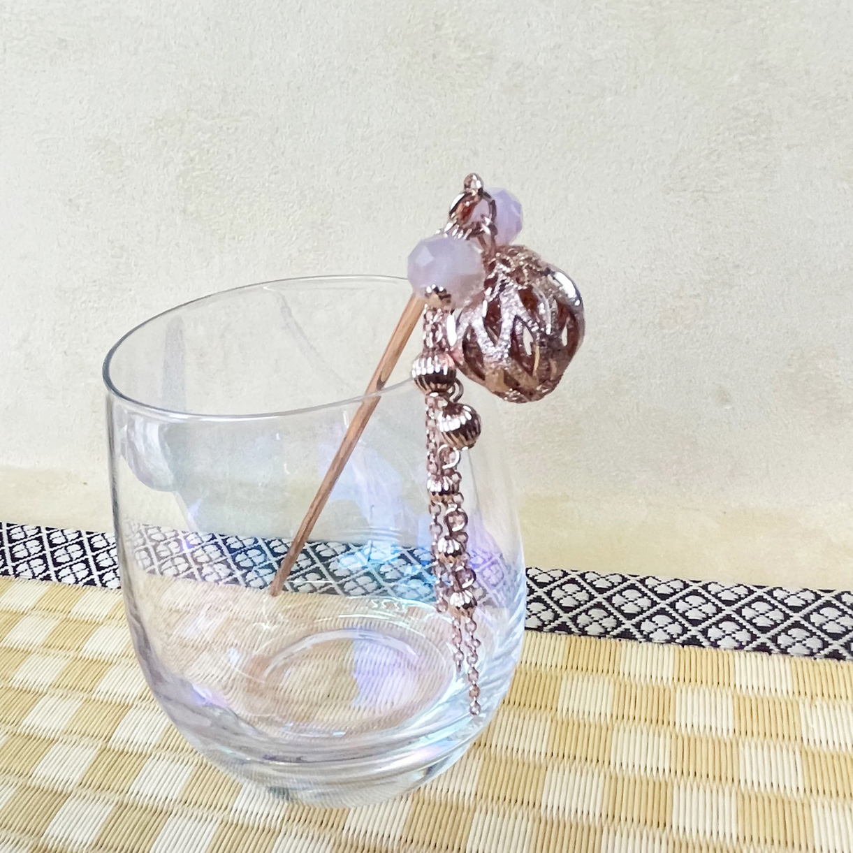 透かしくす玉チェーン下がりかんざし