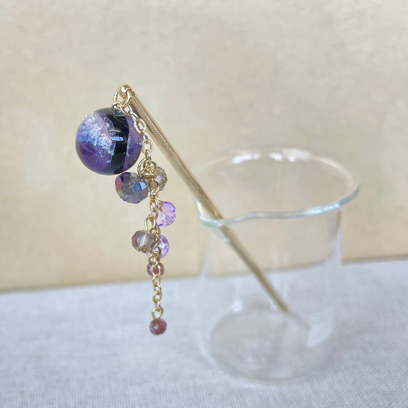 とんぼ玉下がりかんざし