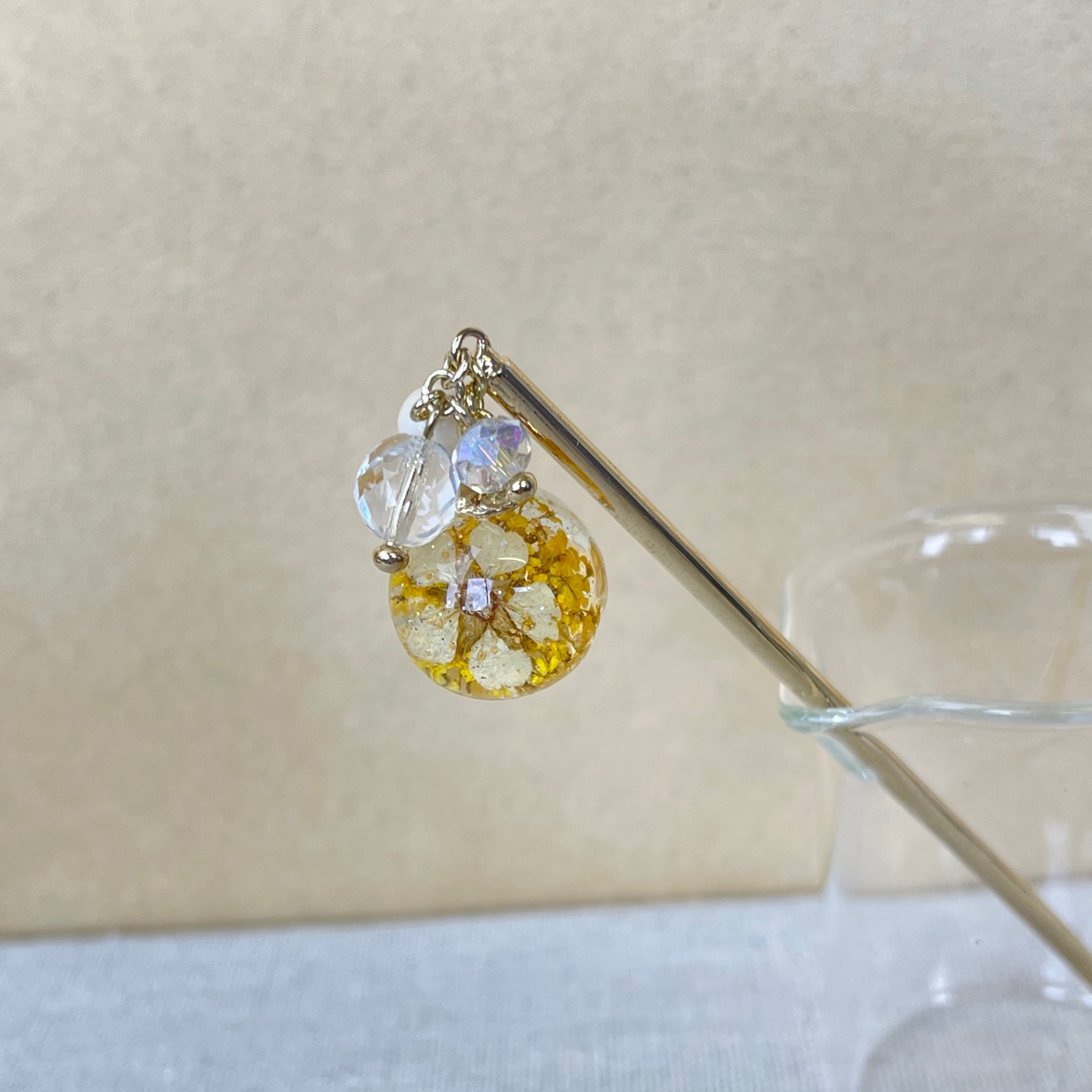 ドライフラワー玉かんざし