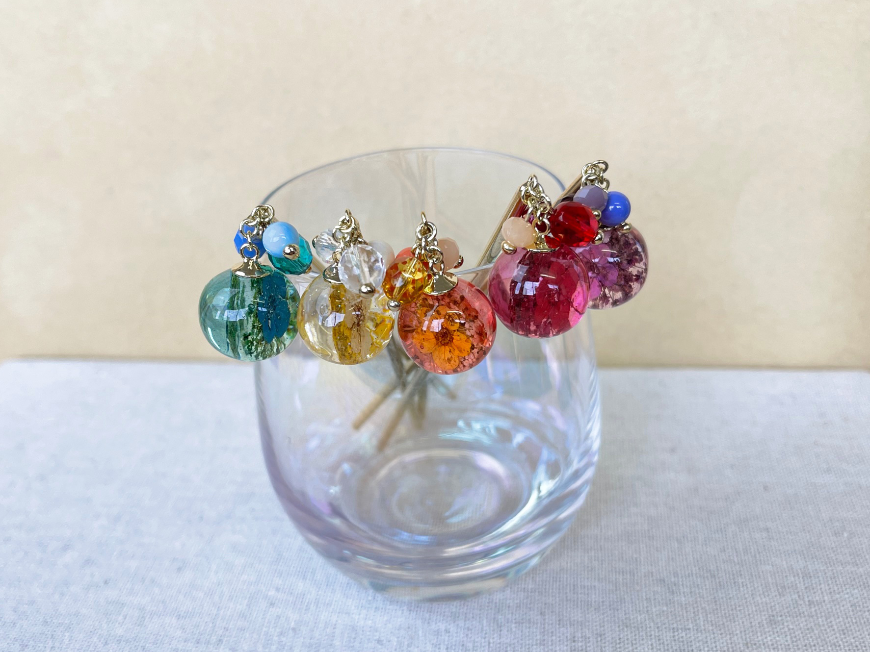 ドライフラワー玉かんざし