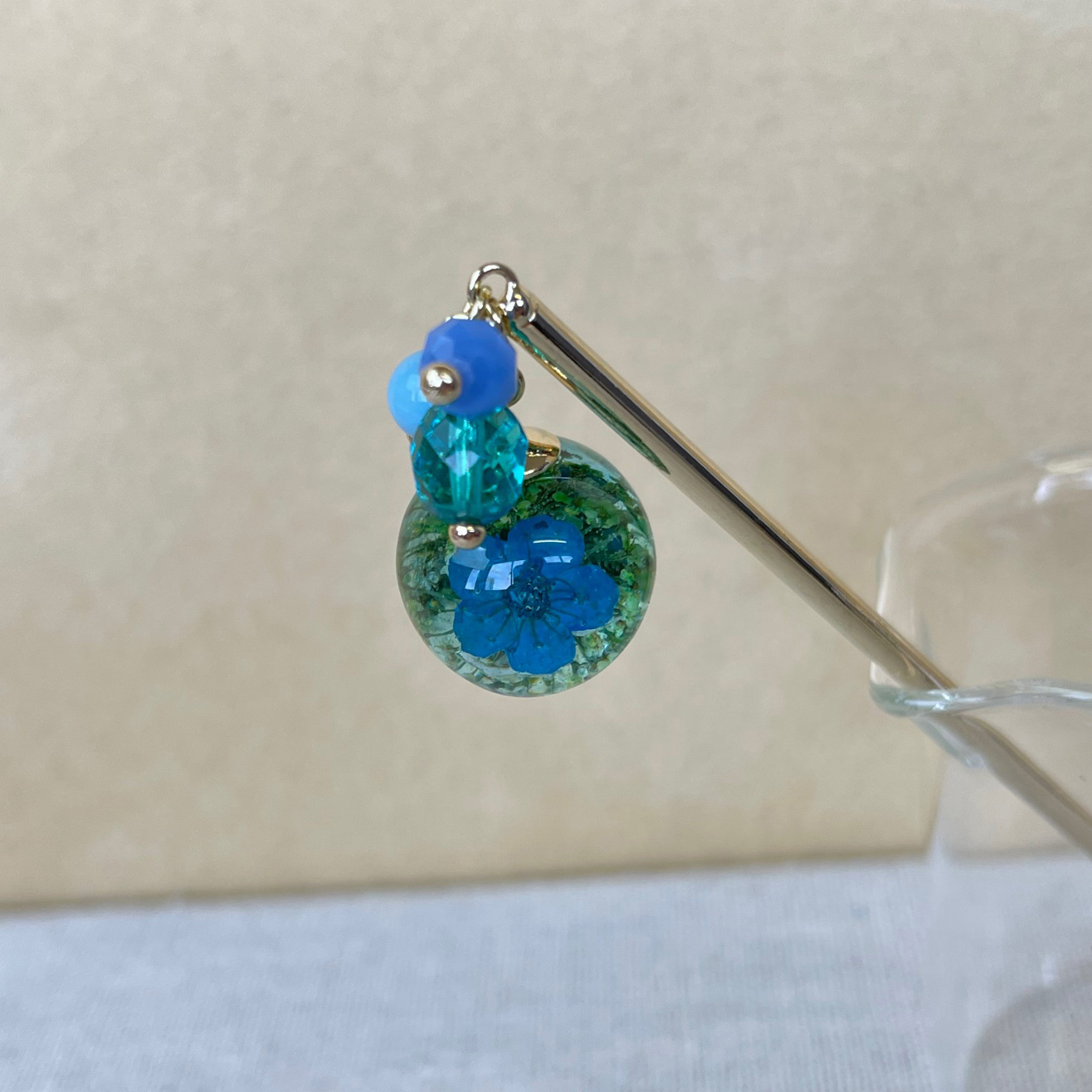 ドライフラワー玉かんざし