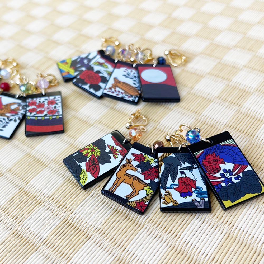 花札イヤリング