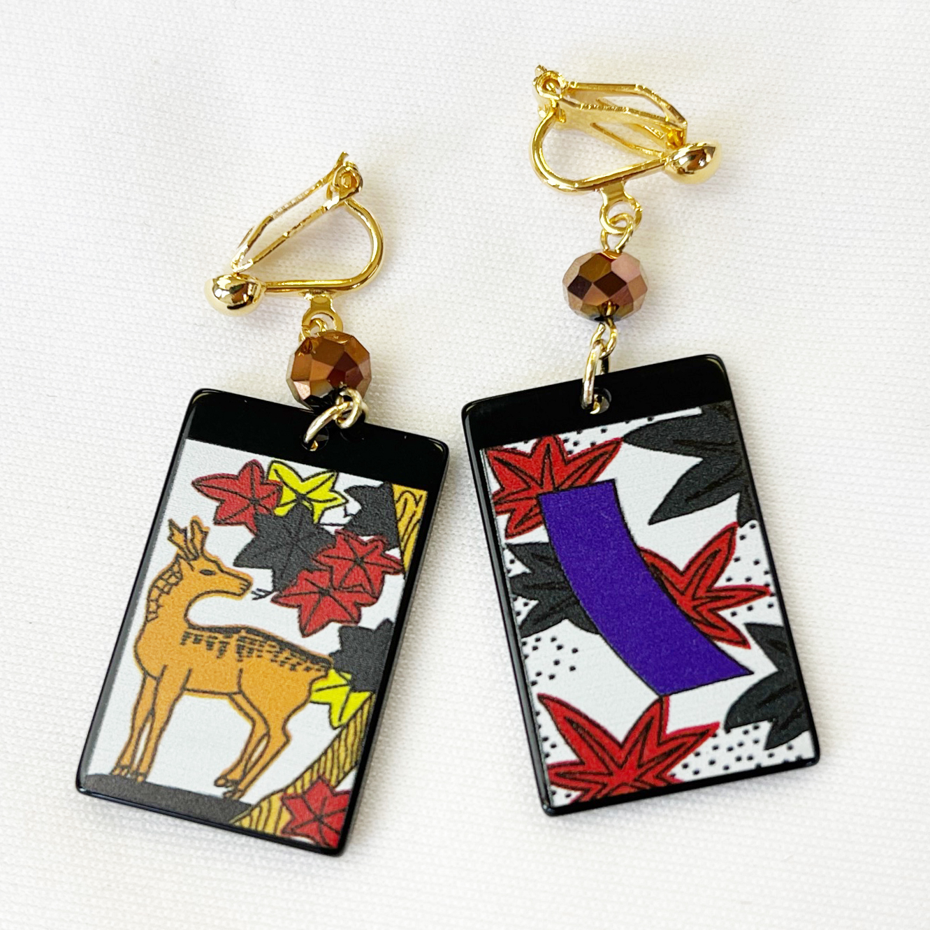 花札イヤリング