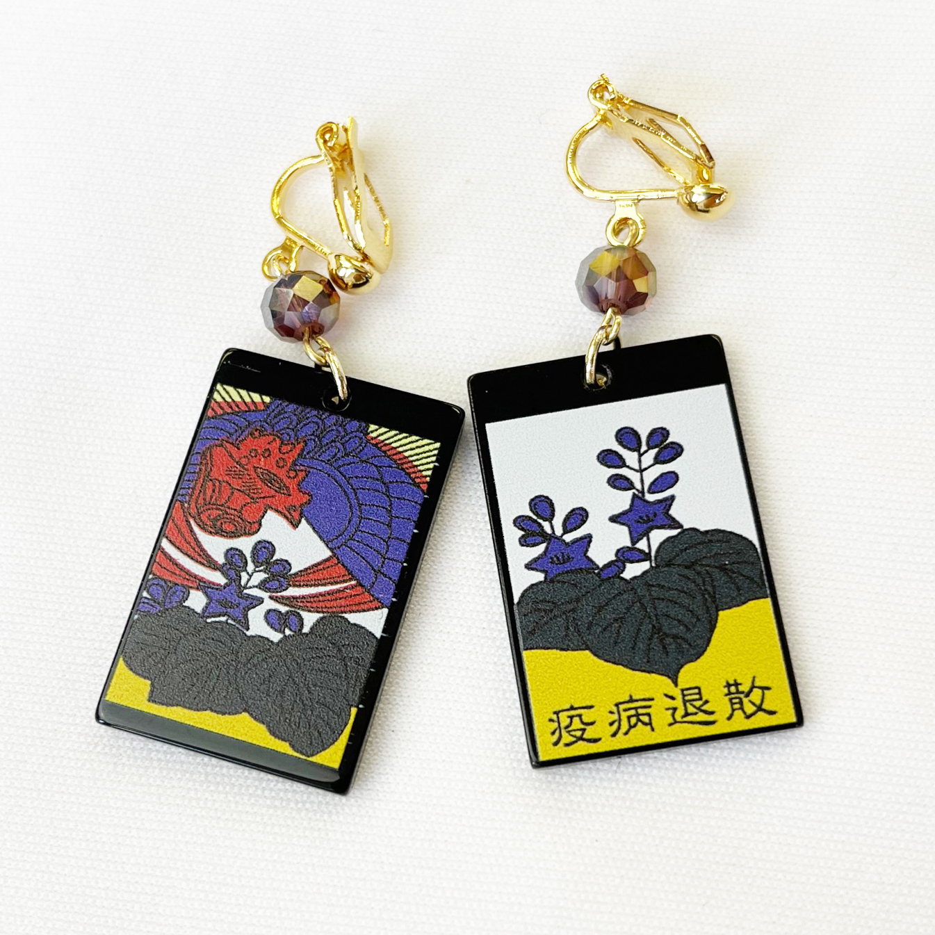 花札イヤリング