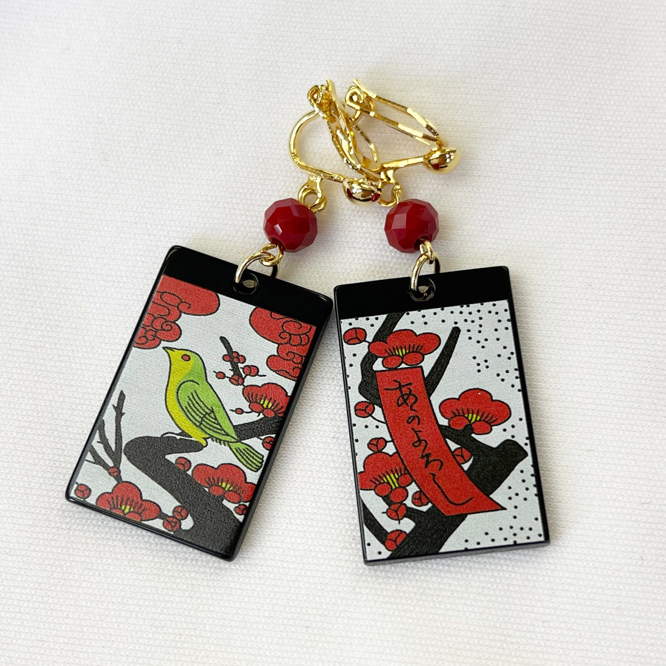 花札イヤリング