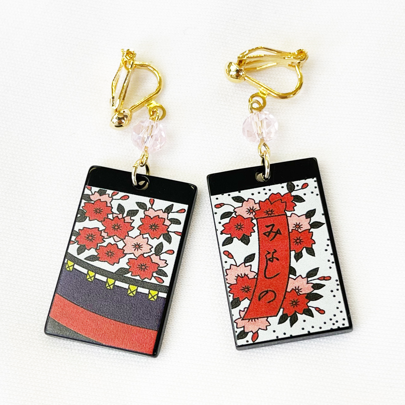 花札イヤリング