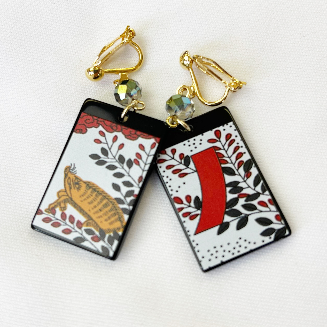 花札イヤリング