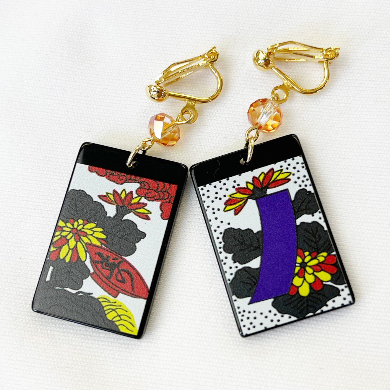 花札イヤリング