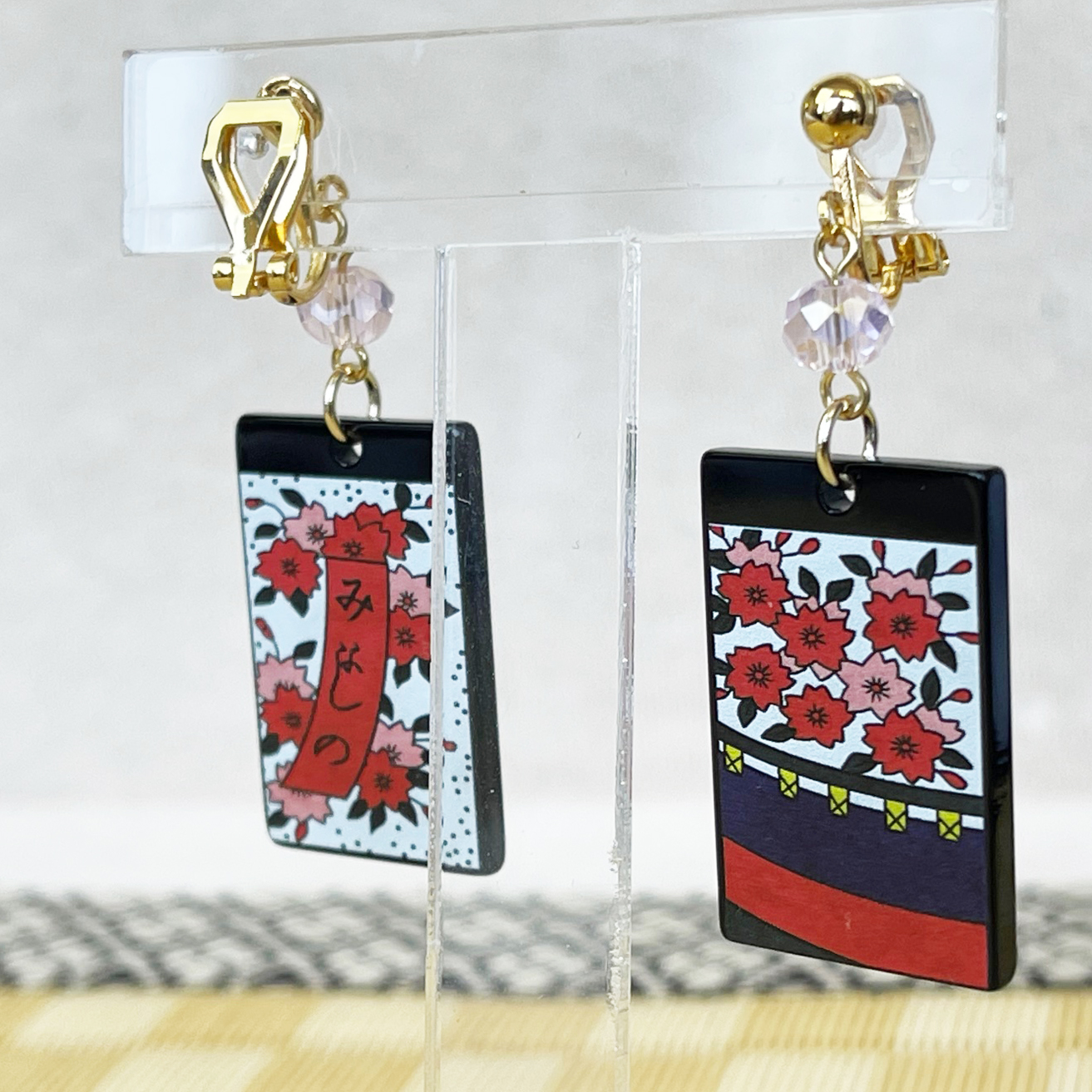 花札イヤリング