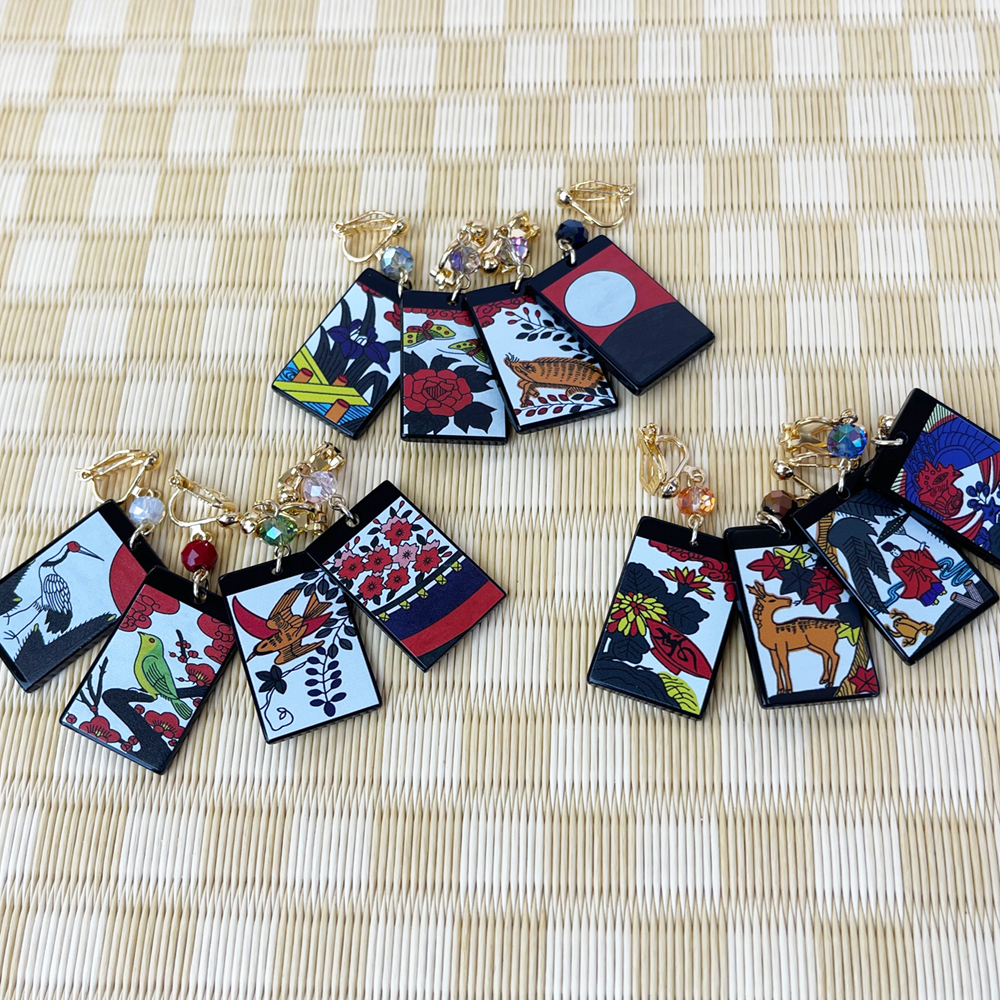 花札イヤリング