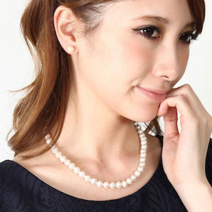 【Clementia】K18 イエローゴールドパールピアス
