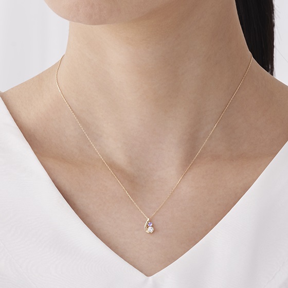 K10イエローゴールド Wish upon a star Twinkle タンザナイト ペンダント