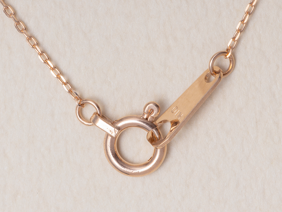 K10ピンクゴールド ダイヤモンド ペンダント