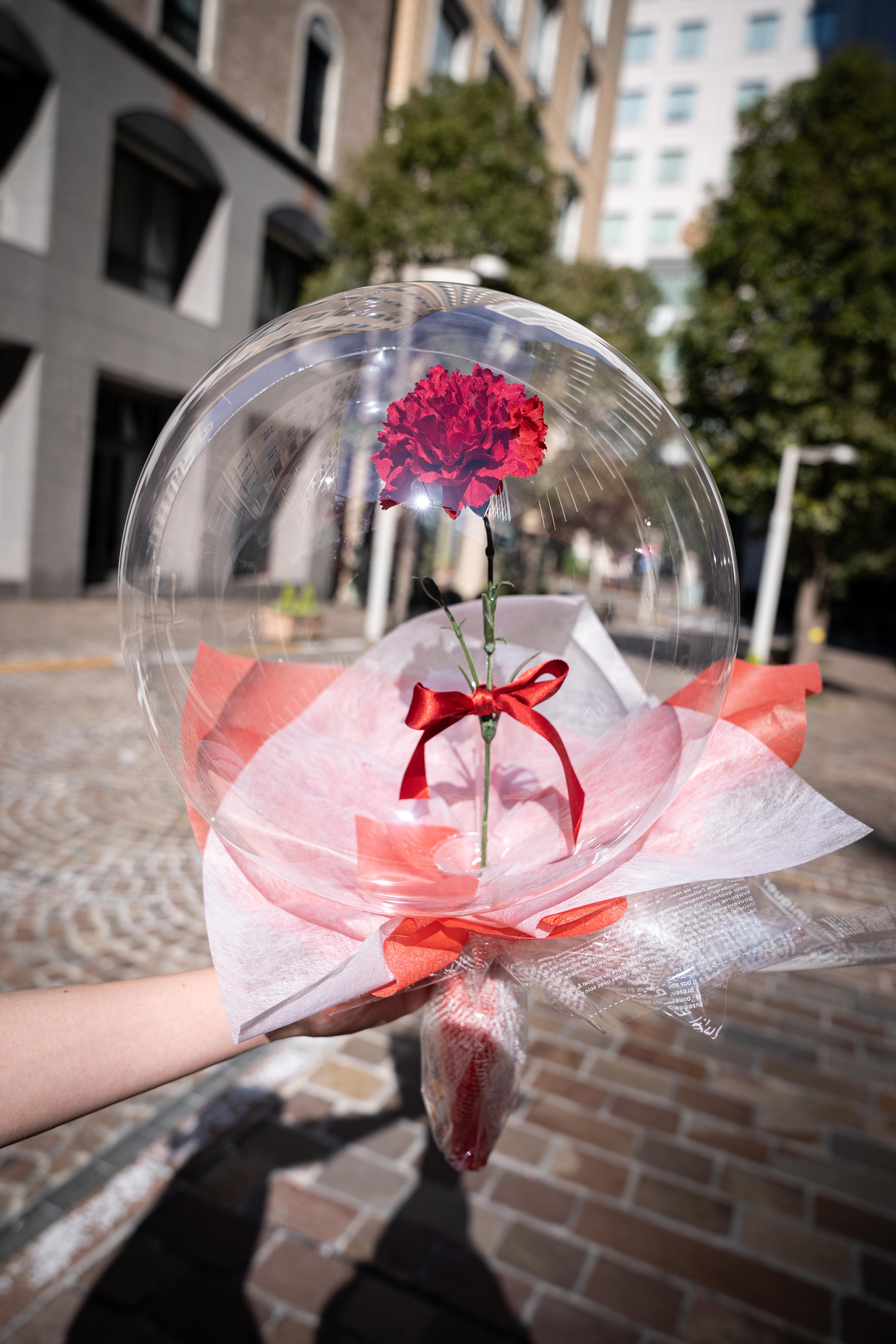 【手持ちブーケ】バルーンフラワー カーネーション