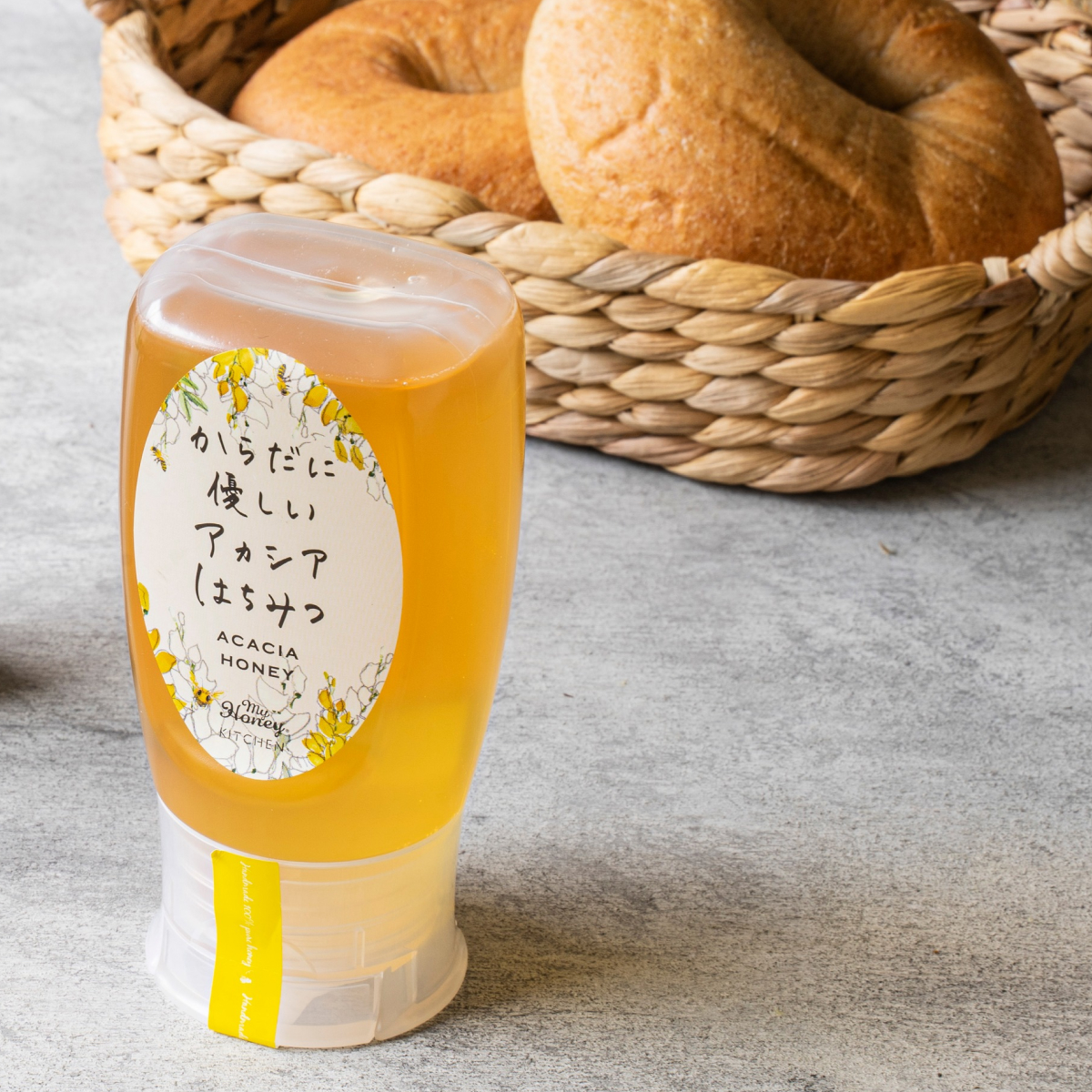ナッツの蜂蜜漬けL＆ハニーショコラM&アカシアハニーチューブボトル300g