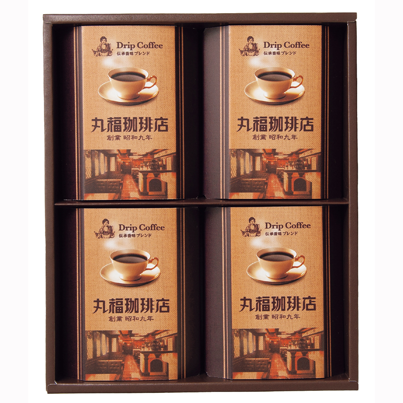 丸福珈琲店　伝承香味ブレンド詰合せ 4箱入