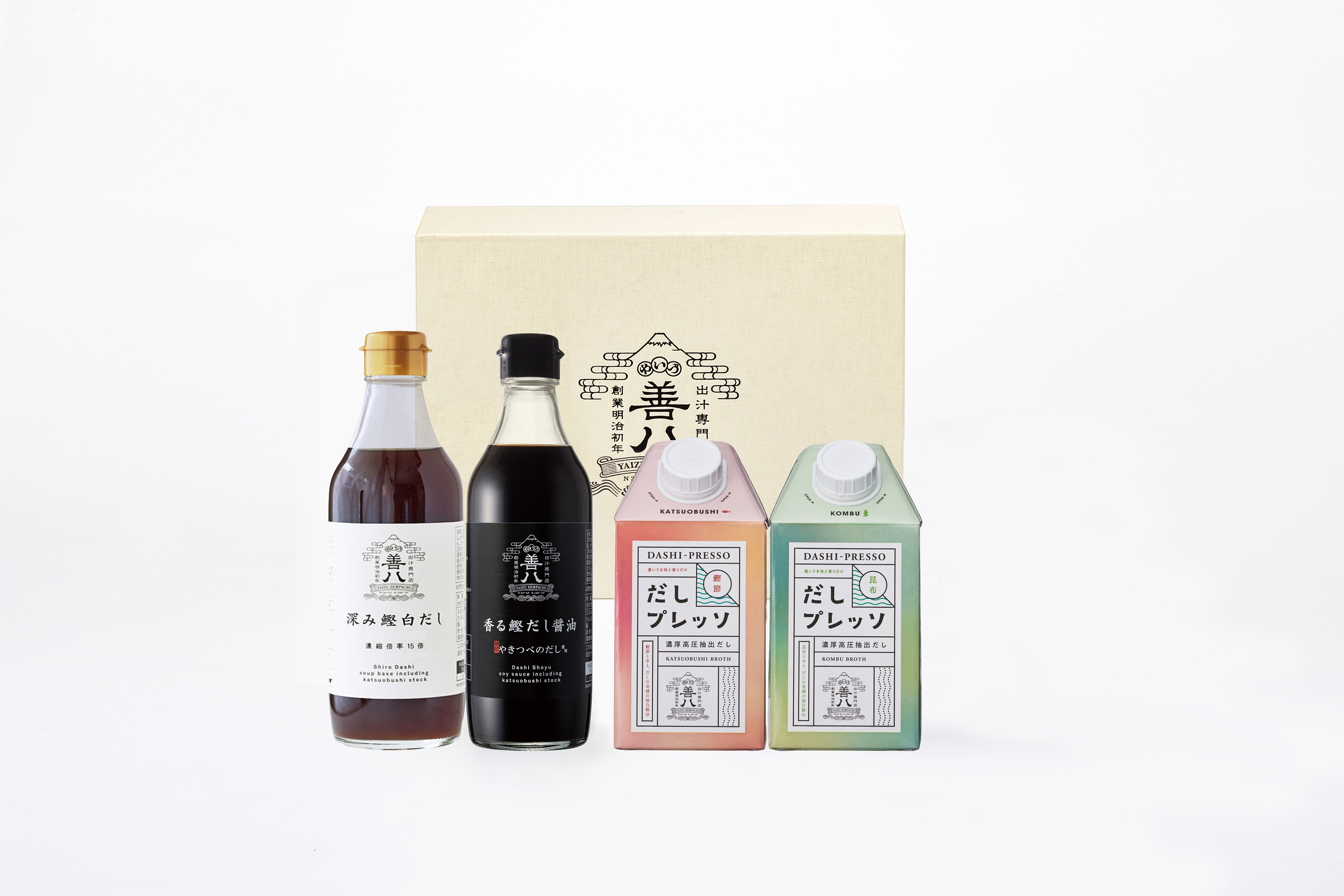 だしプレッソ だし醤油 白だしセット（箱入包装）