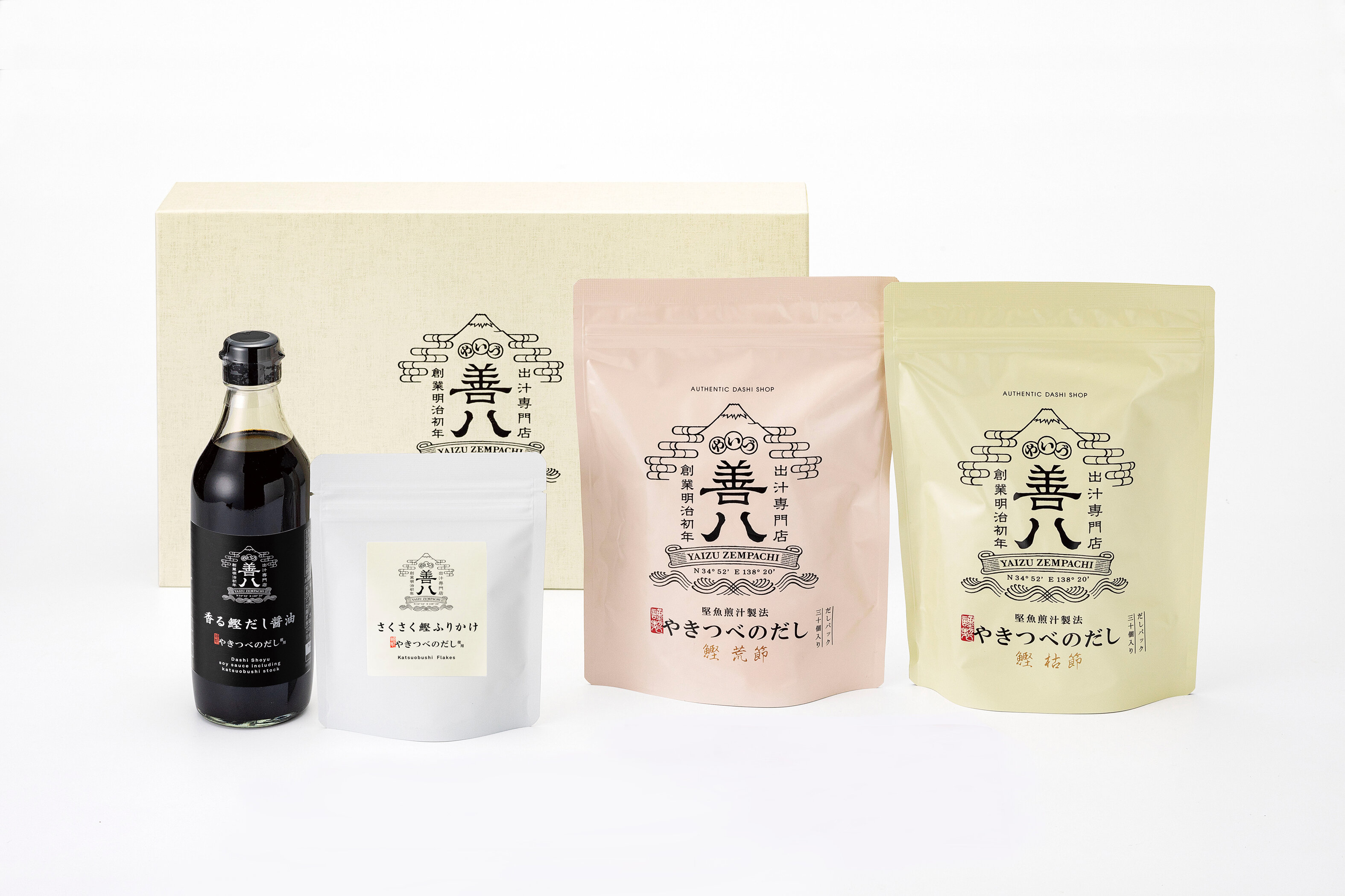 やきつべのだし 30個入り ふりかけ だし醤油セット（箱入包装）