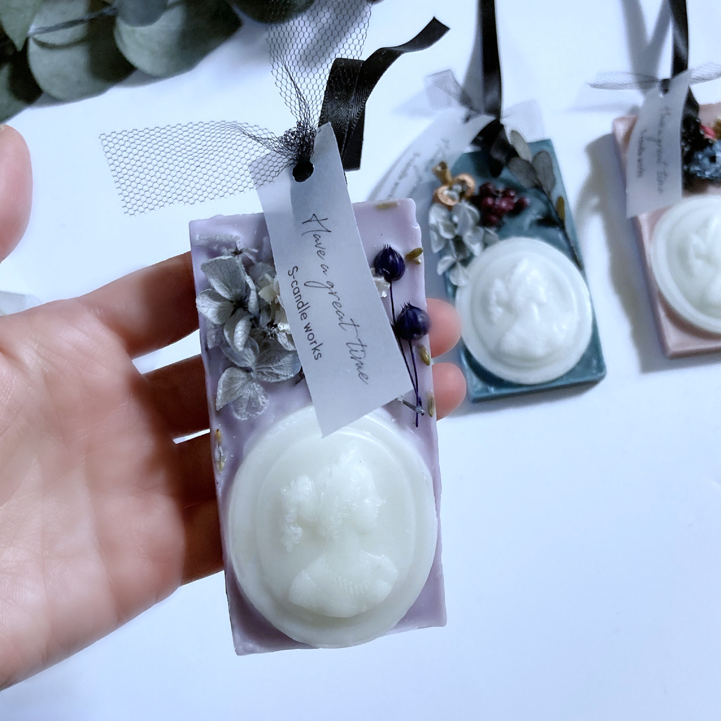 カメオサシェ（ラベンダー）