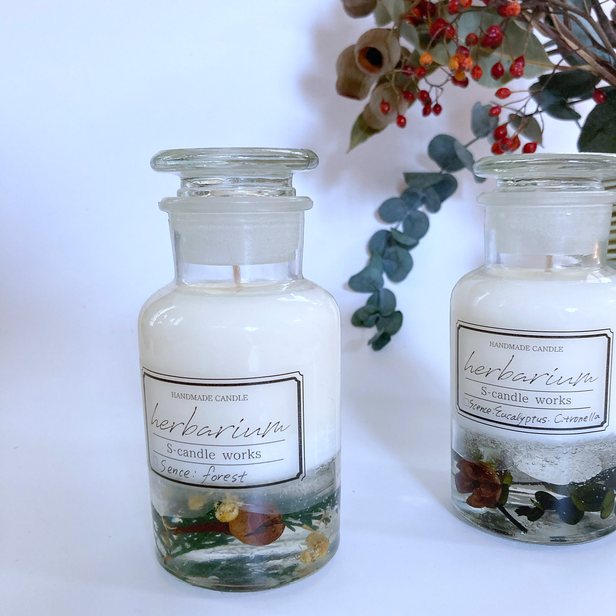 ハーバリウムキャンドル