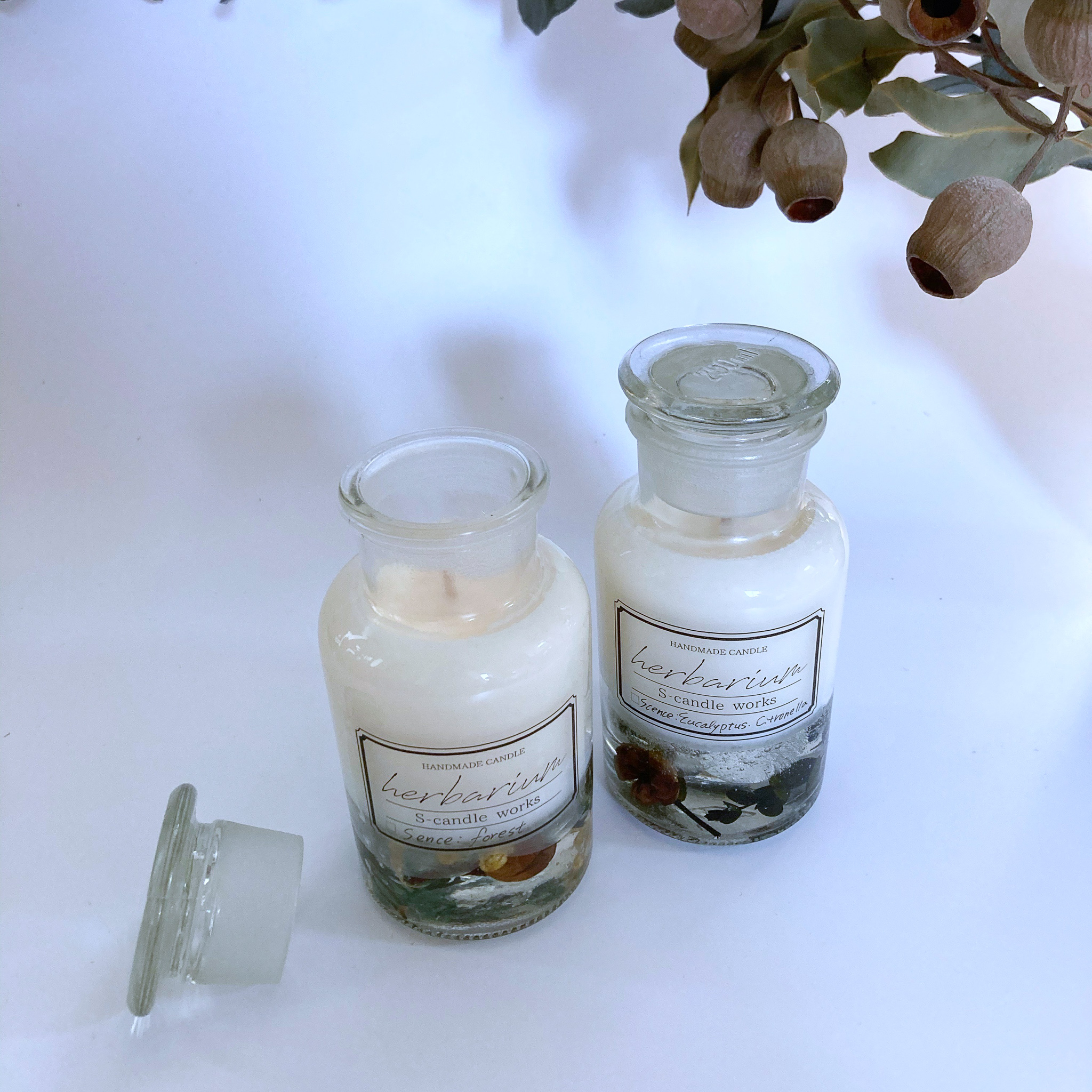 ハーバリウムキャンドル