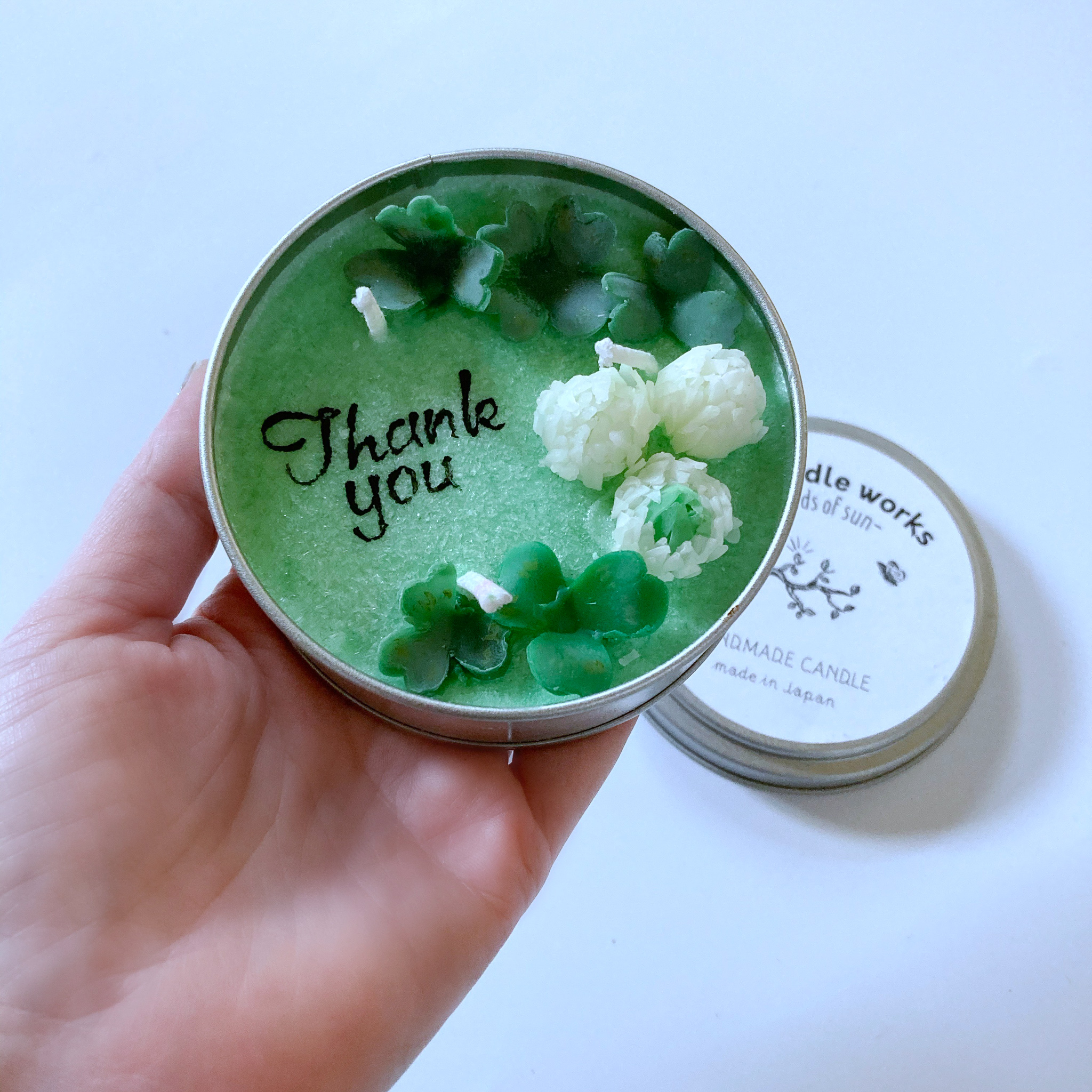 メッセージ缶キャンドル