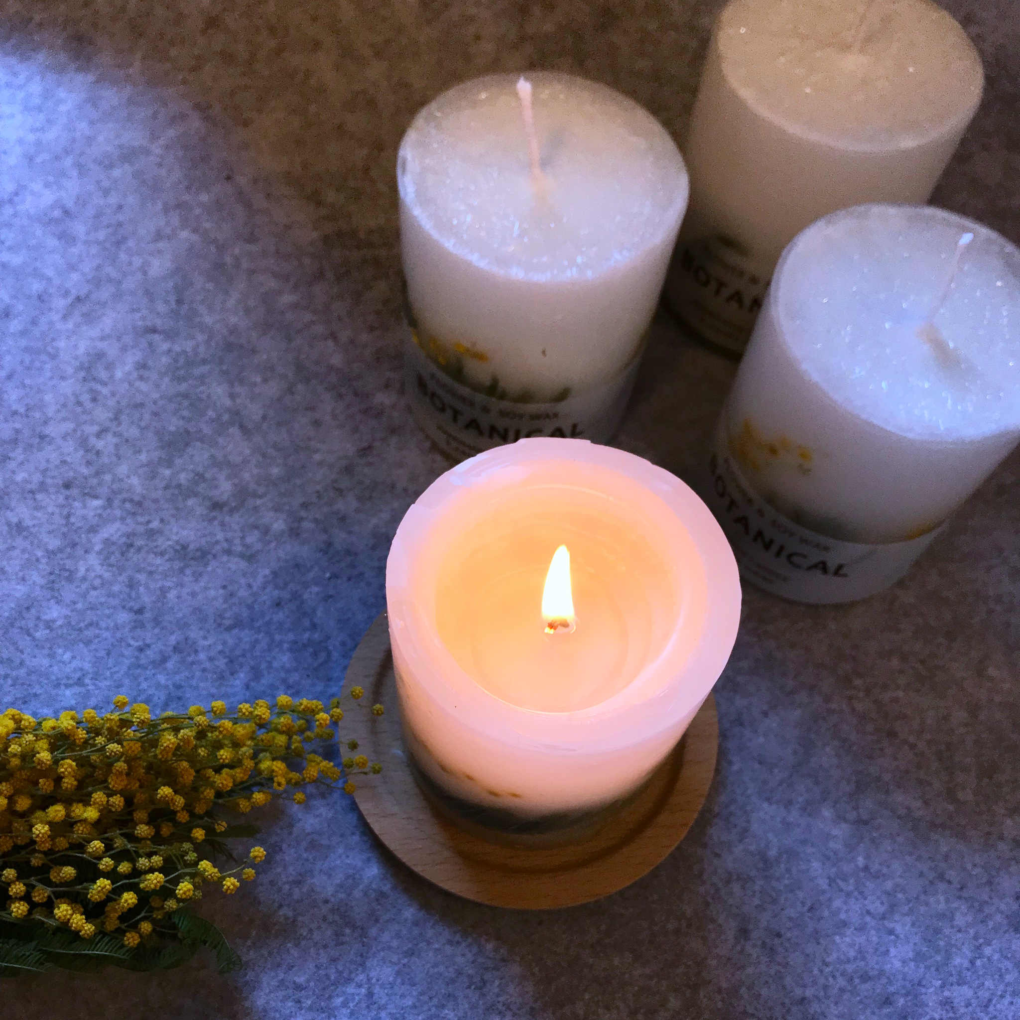 ミモザキャンドル