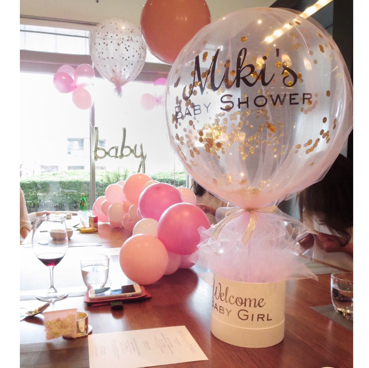 チュールバルーンスタンド