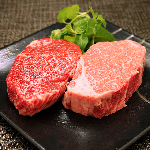 特選 米沢牛ヒレステーキ&ランプステーキ食べ比べセット各100g(A5・A4等級)