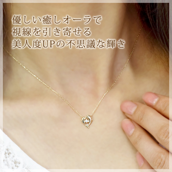 誕生石 イルカネックレス　天使のクマさんセット