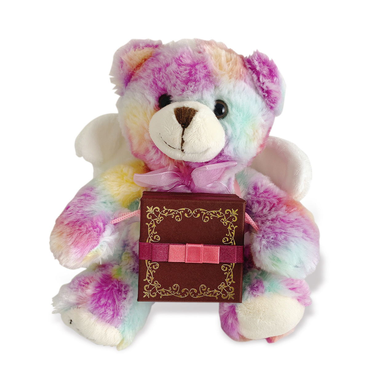 誕生石 猫モチーフネックレス 天使のクマさんセット