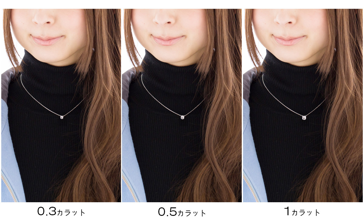服装を選ばない一粒ネックレス シルバー