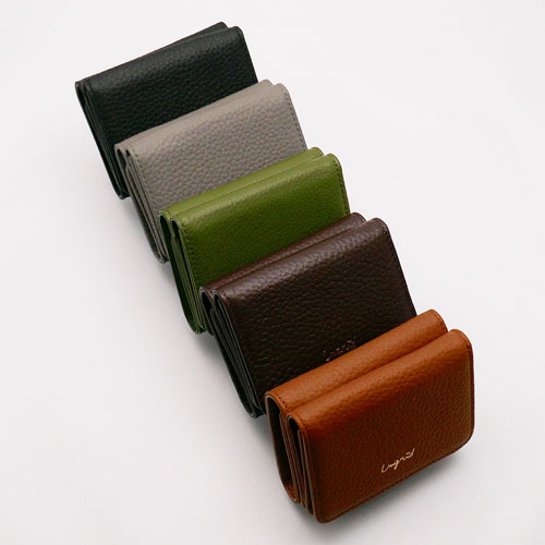 牛革三つ折りミニWALLET