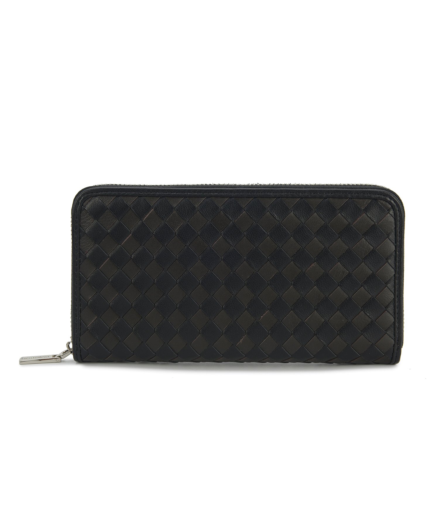 ﾗﾑ革編込みﾗｳﾝﾄﾞZIP WALLET