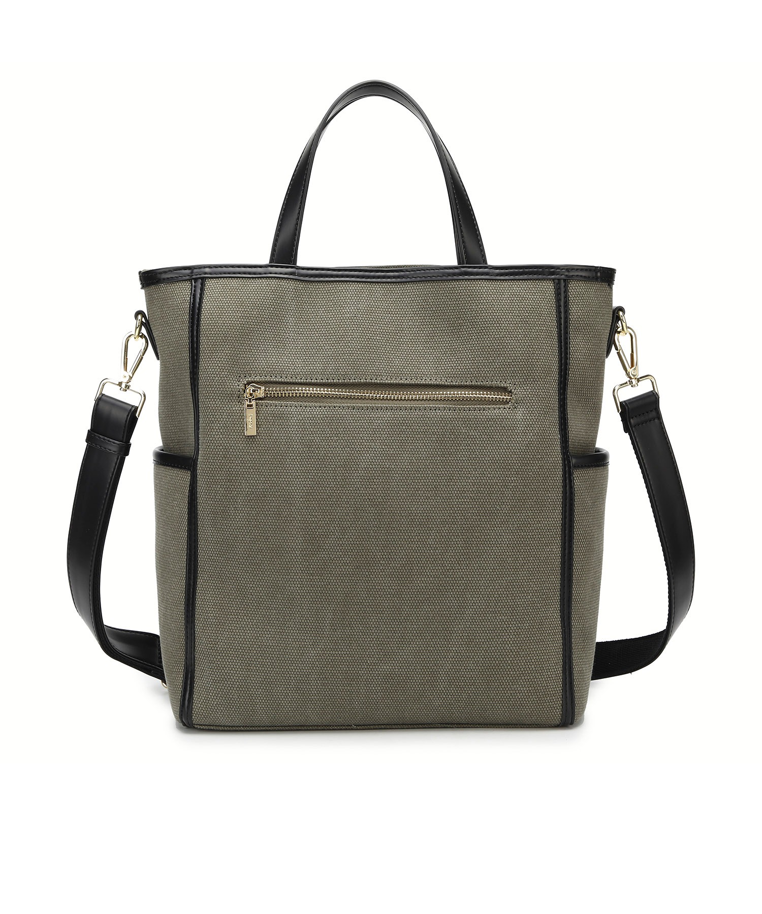 ナチュラルコットン縦長Ａ4トート  チャーム付き