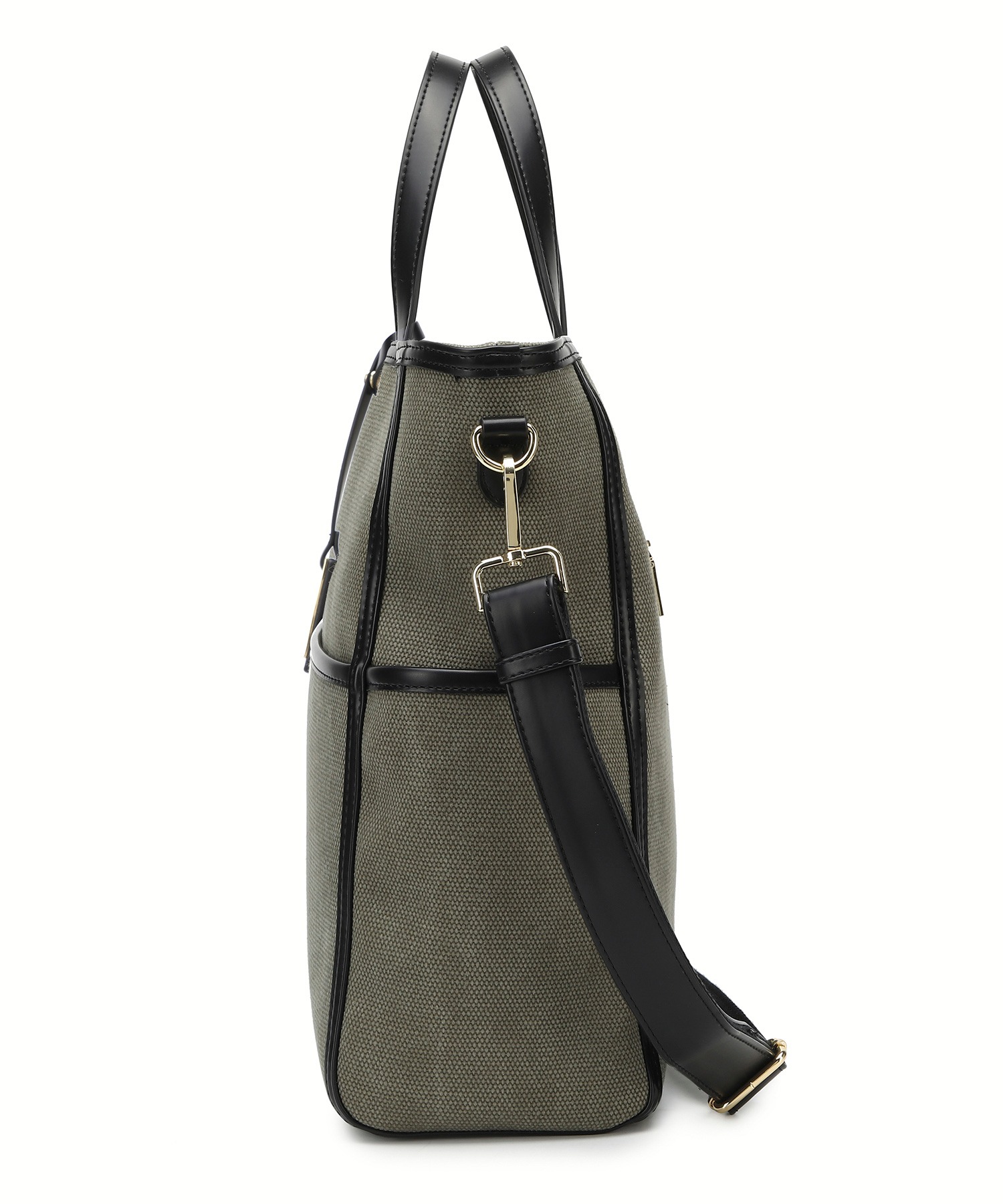 ナチュラルコットン縦長Ａ4トート  チャーム付き