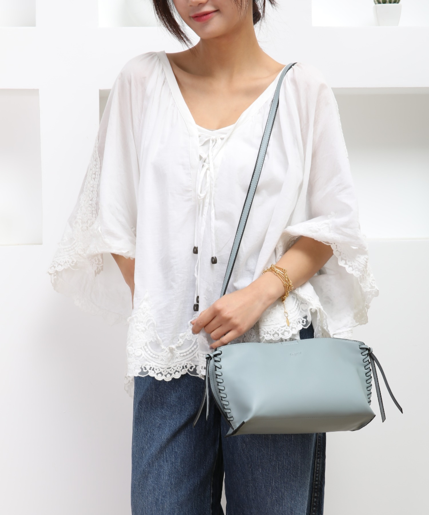 スムース　サイドかがり　ミニポシェット