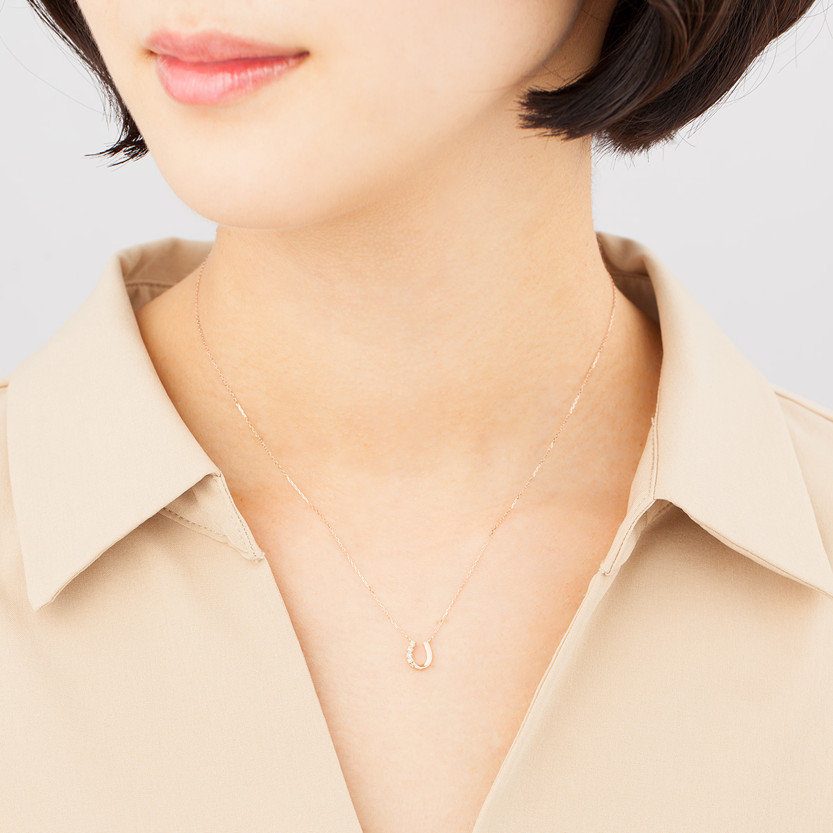 K10ピンクゴールド ネックレス 151826123110