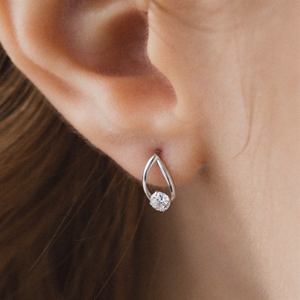 K10ホワイトゴールド ピアス 151136553204