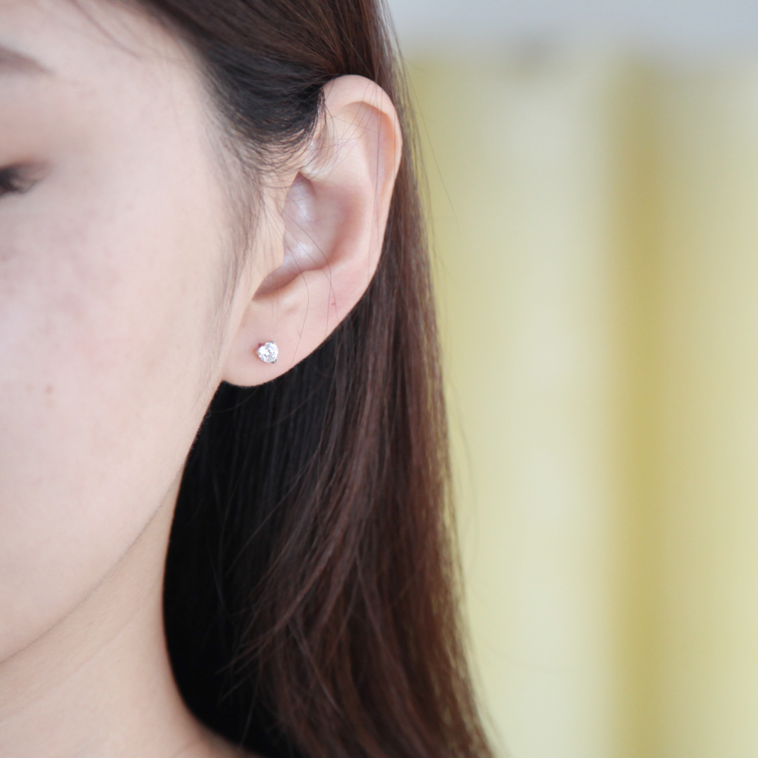 ハートシェイプK10ホワイトゴールド ピアス 151136153203