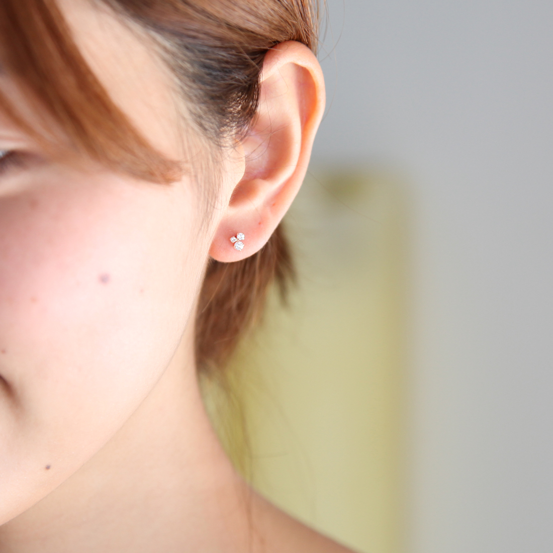 【美品】ピアス　ピンクゴールド ディオール ピアス PETIT CD EARRINGS メタル クリスタル CDロゴ