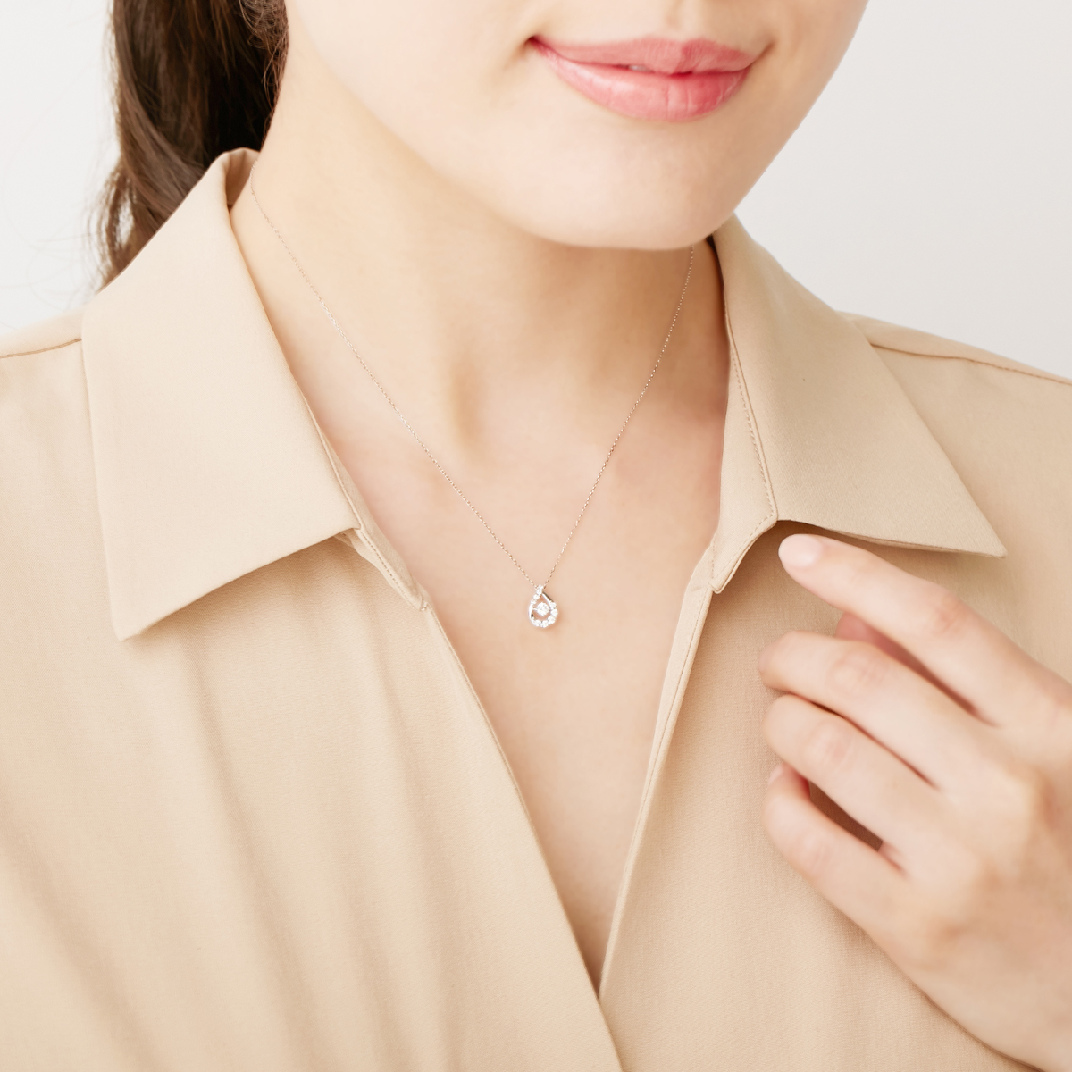 K10ホワイトゴールド ネックレス 151816123208