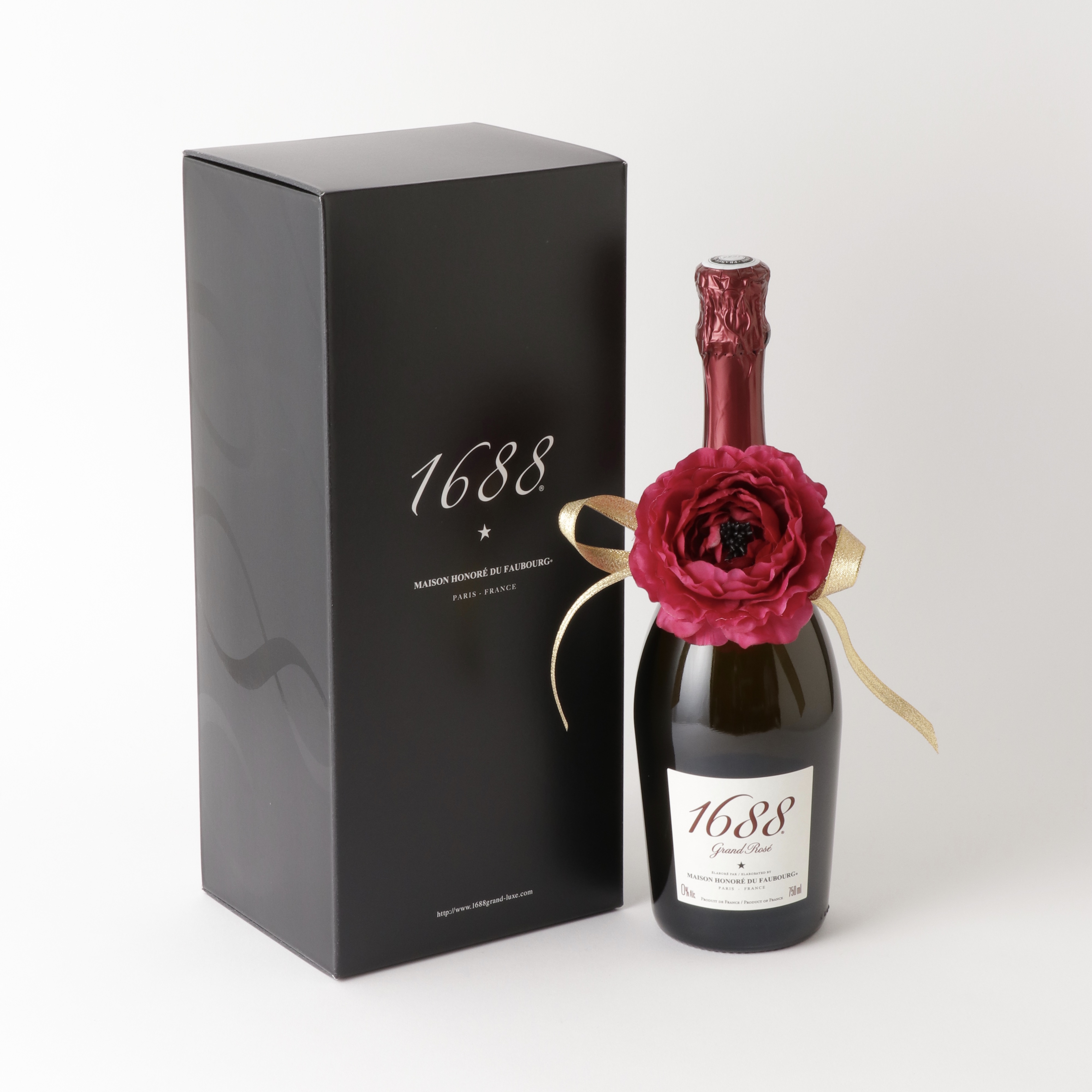 1688 フラワーセット 750ml箱入 フランス製ノンアルコール･スパークリング